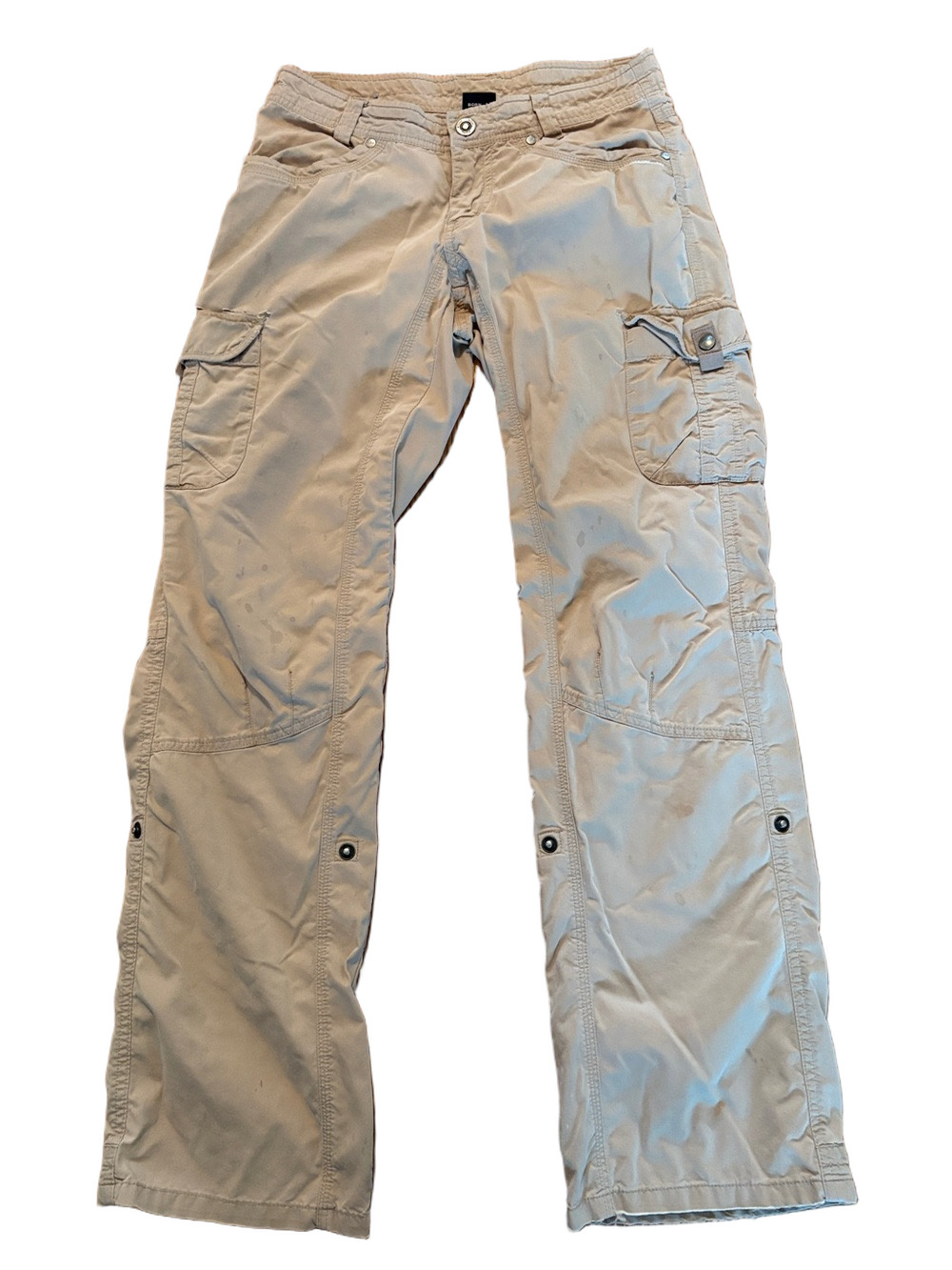 Kuhl Khaki Cargo Pants Light Tan Semi Thrashed Size 2 Reg